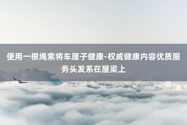 便用一根绳索将车厘子健康-权威健康内容优质服务头发系在屋梁上